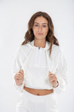 French Terry Crop Hoodie