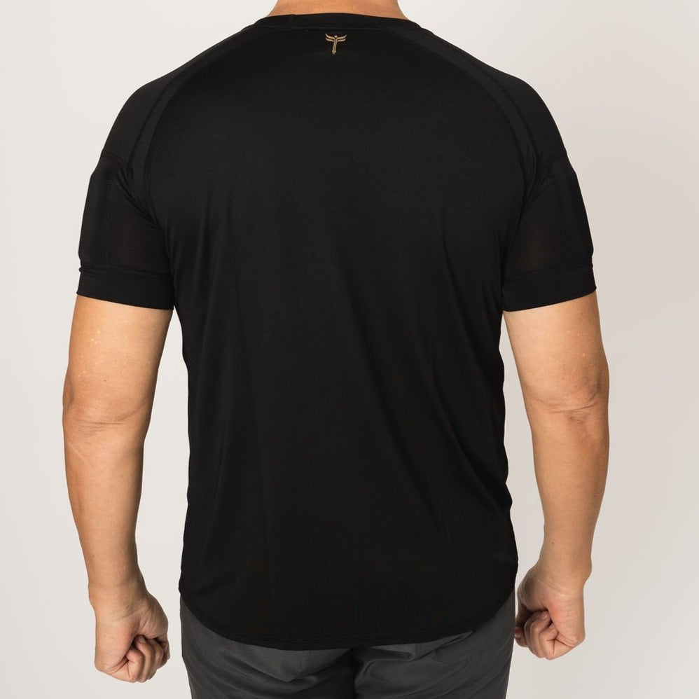 Men's Weighted Perforated Short Sleeve