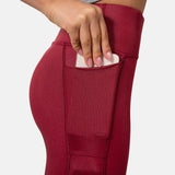 Girl's Midnight Maroon Performance Legging