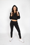 French Terry Crop Hoodie