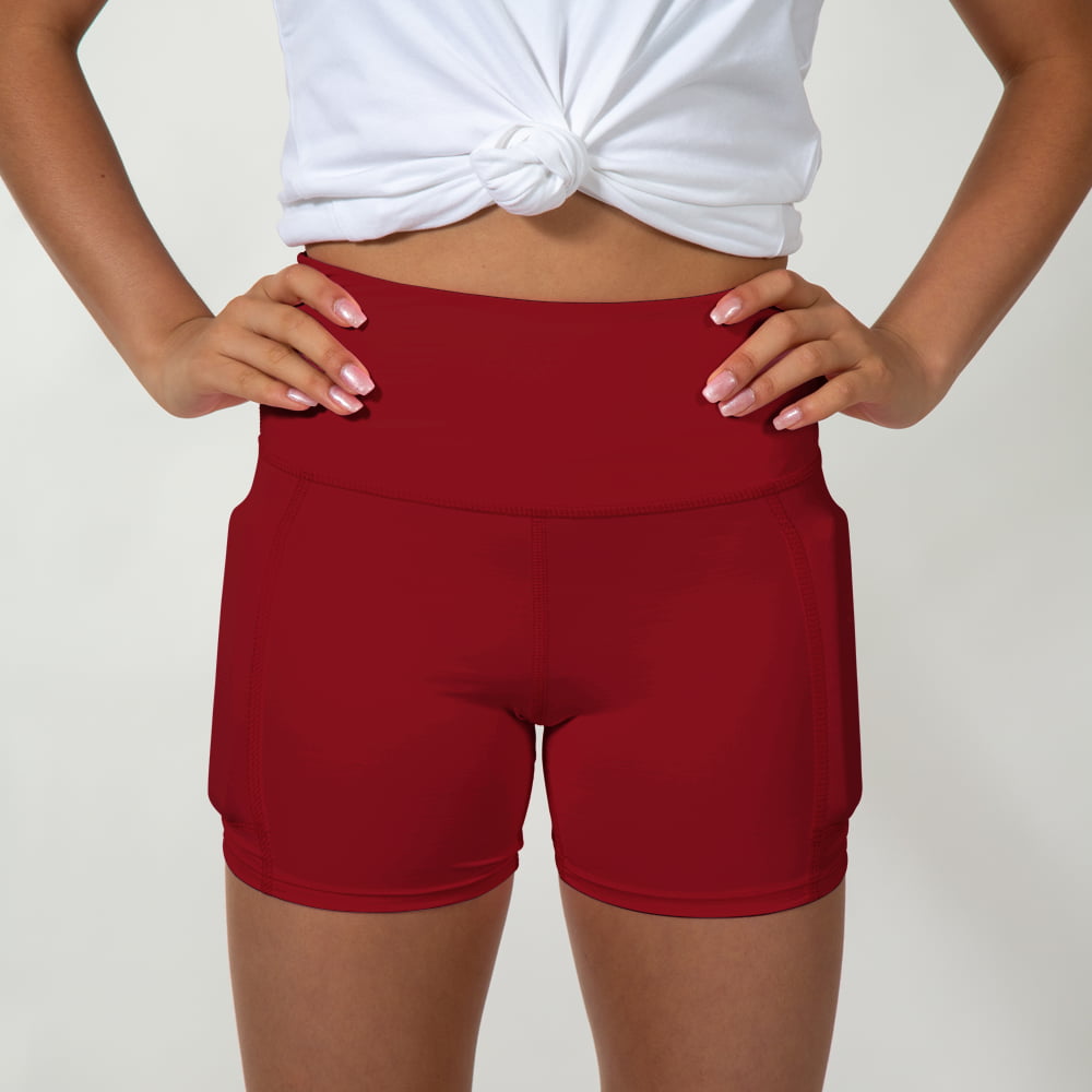Red cut clearance up shorts