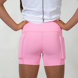 Girl's Rapid Response Weighted Performance Shorts - Bubble Gum Pink